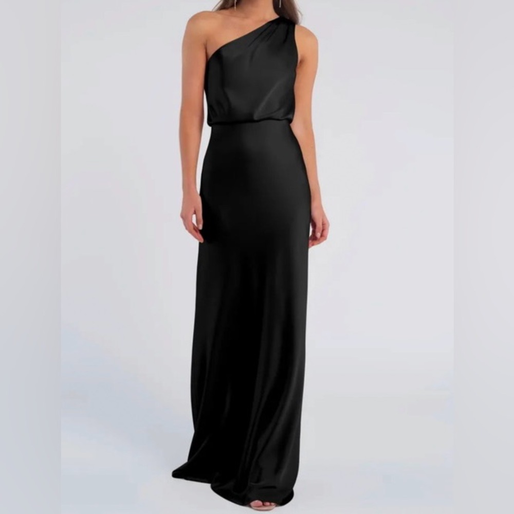 Jenny Yoo STERLING Bridesmaid Dress Formal Evening 1 Shoulder Maxi NWT Size 18*
